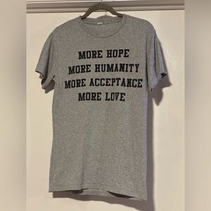 Gray T-Shirt with Inspirational Text